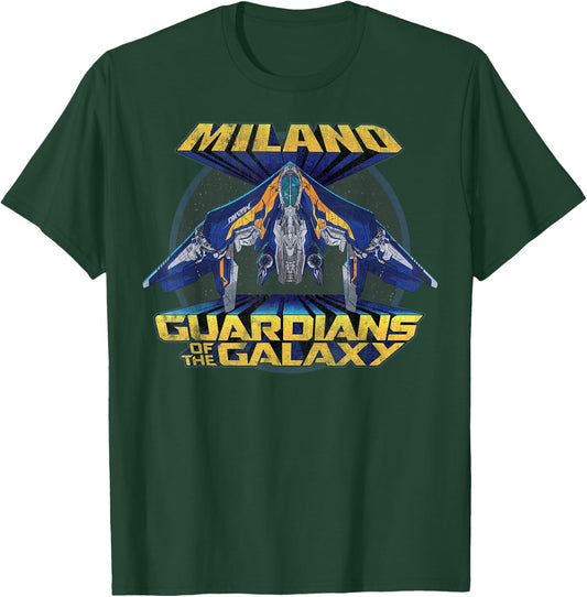 Marvel Guardians of the Galaxy Retro Milano Rock Poster T-Shirt - T-Shirt | Forest