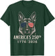 German Shepherd America 250th Anniversary Patriotic 4th July T-Shirt - T-Shirt | Forest