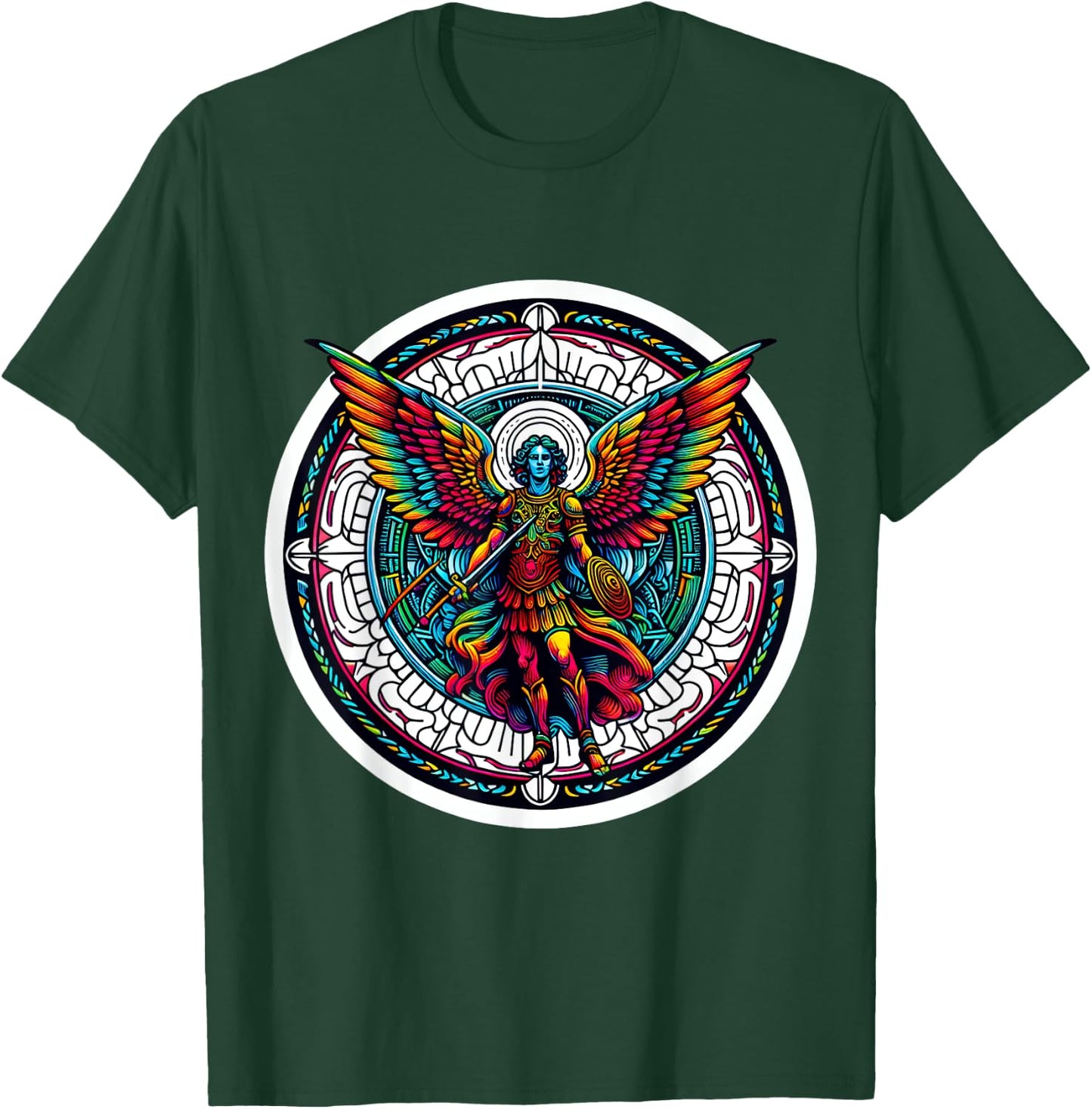 Christian Angel Saint Michael T-Shirt - T-Shirt | Forest