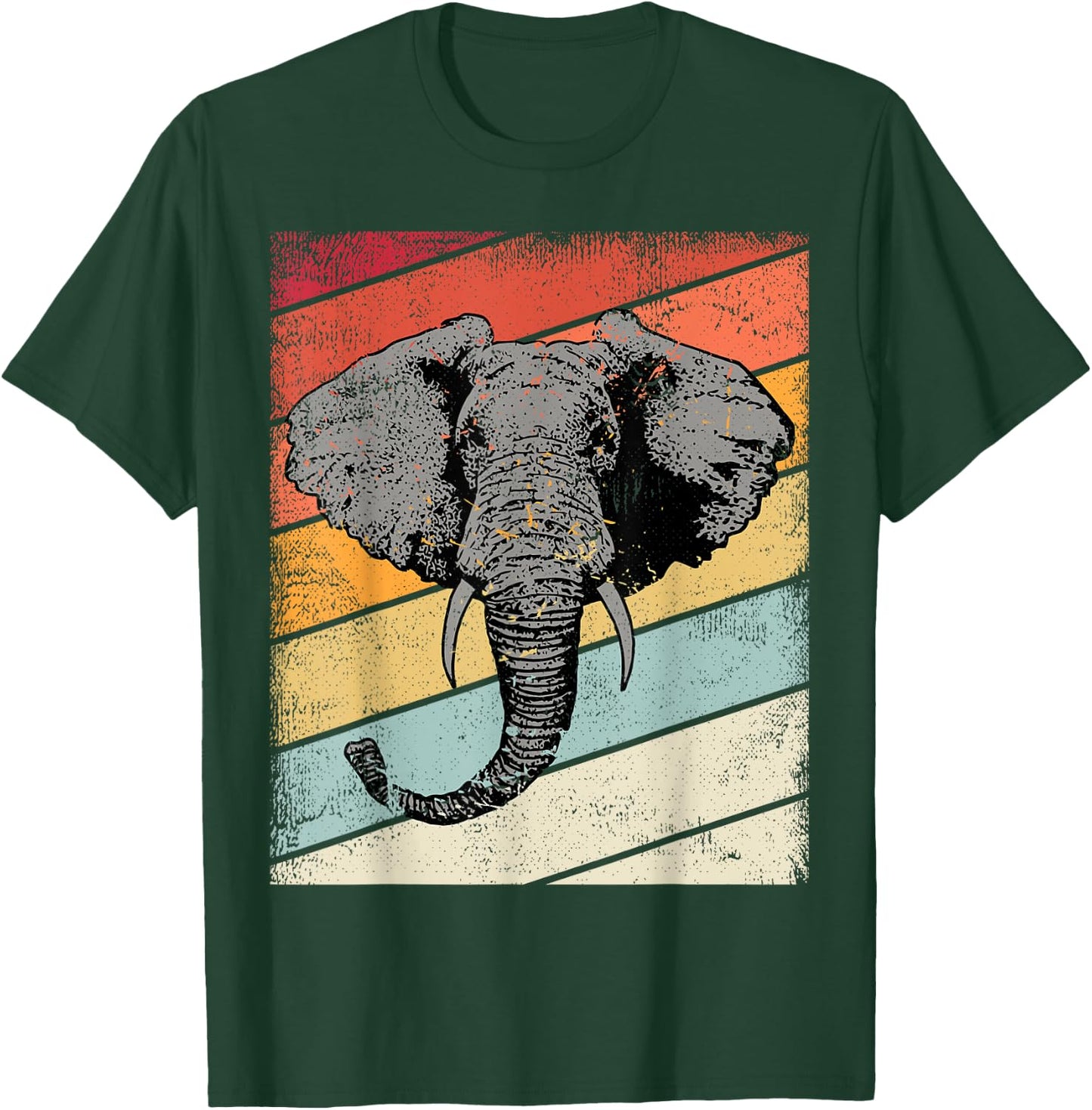 Vintage Elephant Retro Graphic Elephants Kids, Youth T-Shirt - T-Shirt | Forest