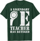 Physical Education A Legendary PE Teacher Has Retired T-Shirt - T-Shirt | Forest
