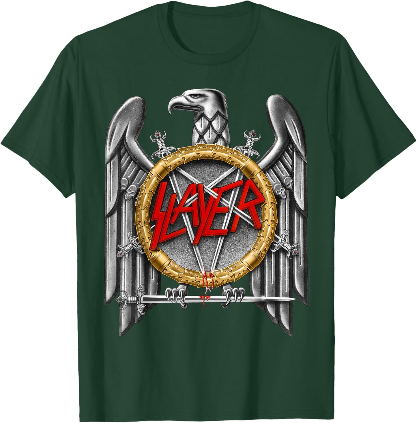 Slayer - Silver Eagle T-Shirt - T-Shirt | Forest