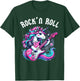 Rock'n Roll Unicorn, Rockstar Unicorn, Punk Goth Band Girls T-Shirt - T-Shirt | Forest
