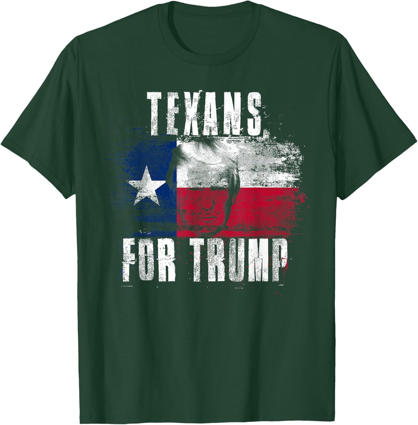 Texans For Trump - American and Texas Patriotic T-Shirt - T-Shirt | Forest