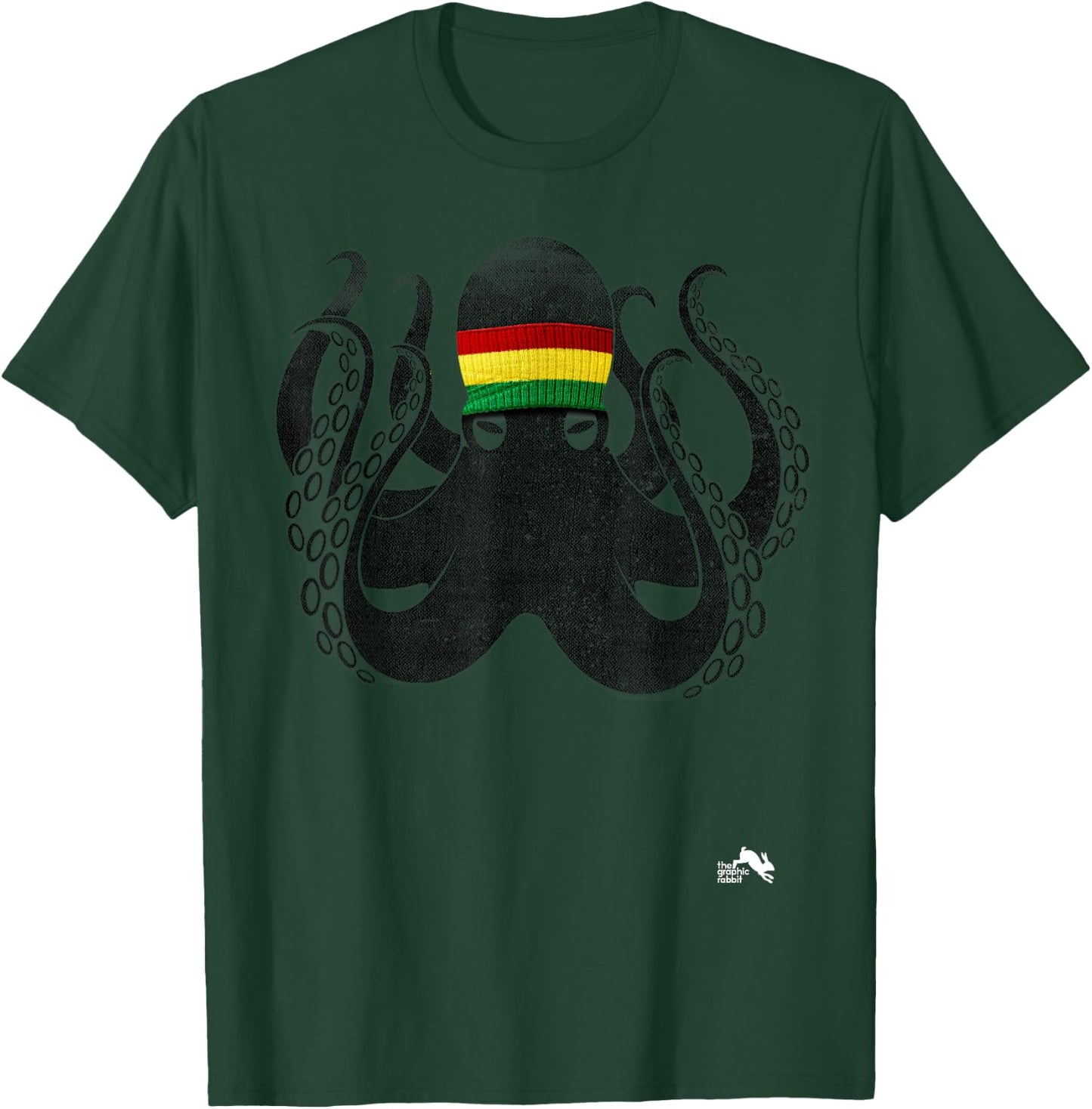 Reggae Octopus T-Shirt - T-Shirt | Forest