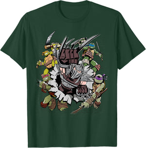 Teenage Mutant Ninja Turtles Shredder Brick Smash T-Shirt - T-Shirt | Forest