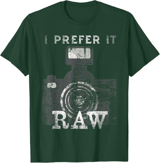 Vintage Photographer Editing Team Like Shoot It Raw Crew Pro T-Shirt - T-Shirt | Forest