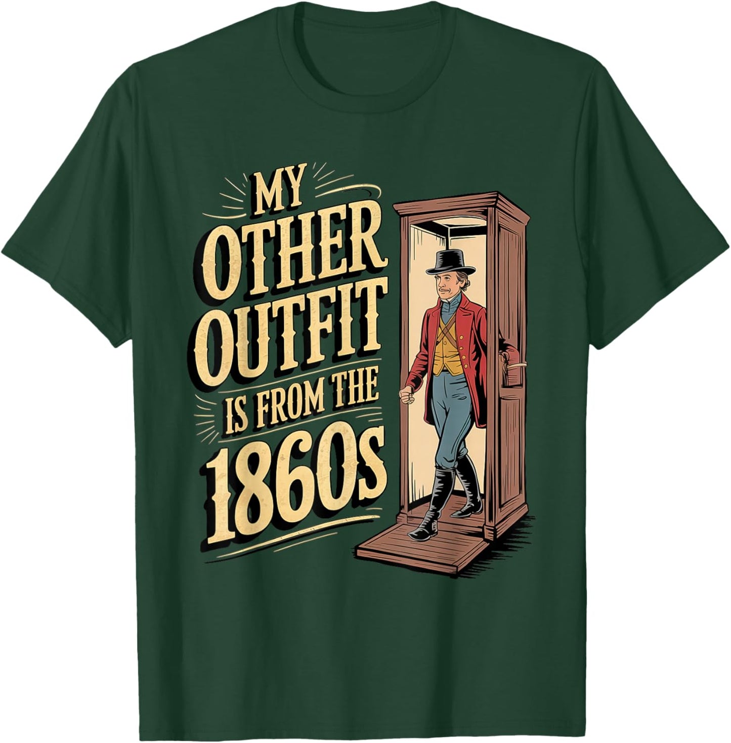 Civil War Reenactment Uniforms for History Enthusiasts T-Shirt - T-Shirt | Forest