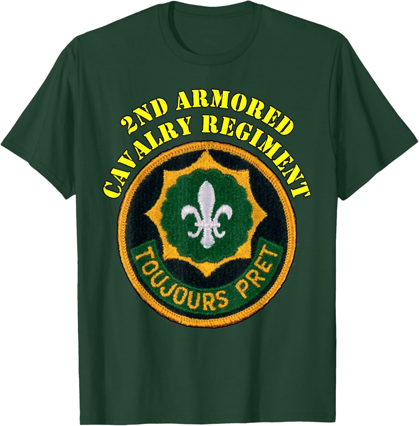 2nd Armored Cavalry Regiment -2nd ACR vets design T-Shirt - T-Shirt | Forest