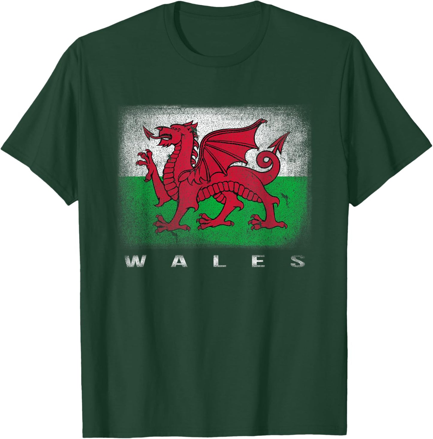 Wales Welsh Flag Souvenir Love Gift Cymru T-Shirt - T-Shirt | Forest