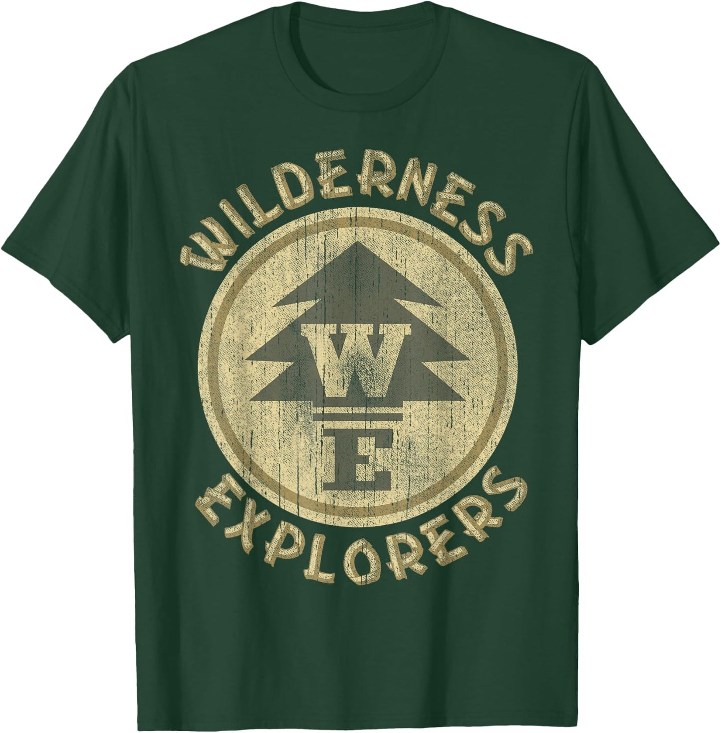Disney Pixar Up Distressed Wilderness Explorer Emblem T-Shirt - T-Shirt | Forest
