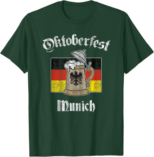 Oktoberfest Munich Bierstein T-Shirt - T-Shirt | Forest