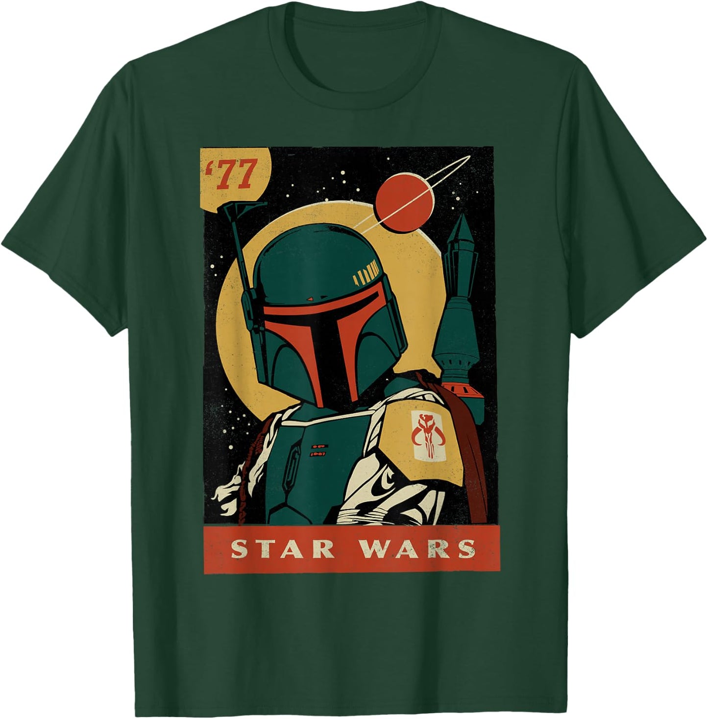 Star Wars Boba Fett Retro Comic Cover T-Shirt - T-Shirt | Forest