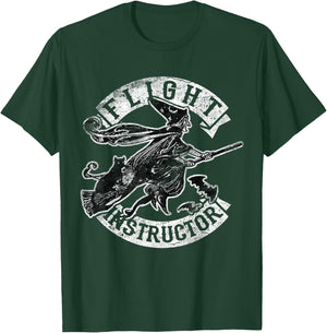 Flight Instructor Funny Halloween Witch Costume Gift T-Shirt - T-Shirt | Forest