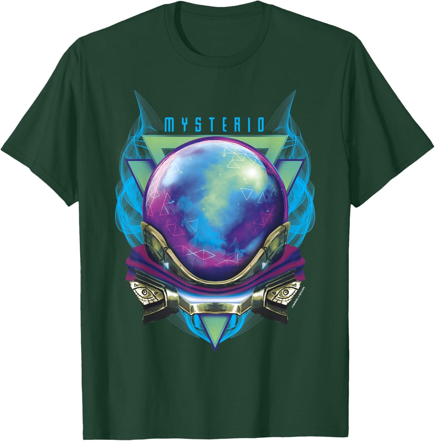 Marvel Spider-Man Far from Home Mysterio Badge Bust T-Shirt - T-Shirt | Forest