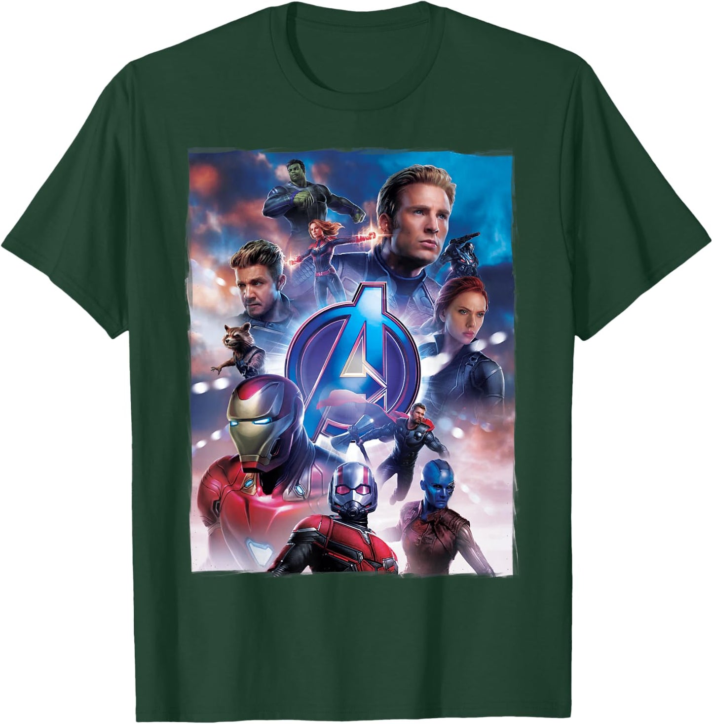 Marvel Avengers Endgame Main Character Poster Small T-Shirt - T-Shirt | Forest