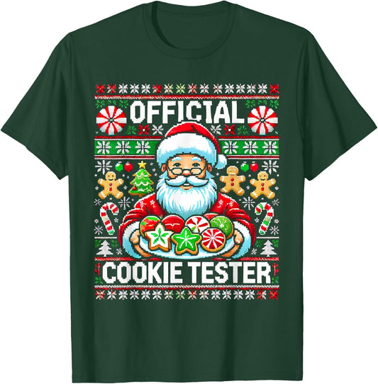 Official Cookie Tester Pajamas Pastry Chefs Sugar Cookie T-Shirt - T-Shirt | Forest