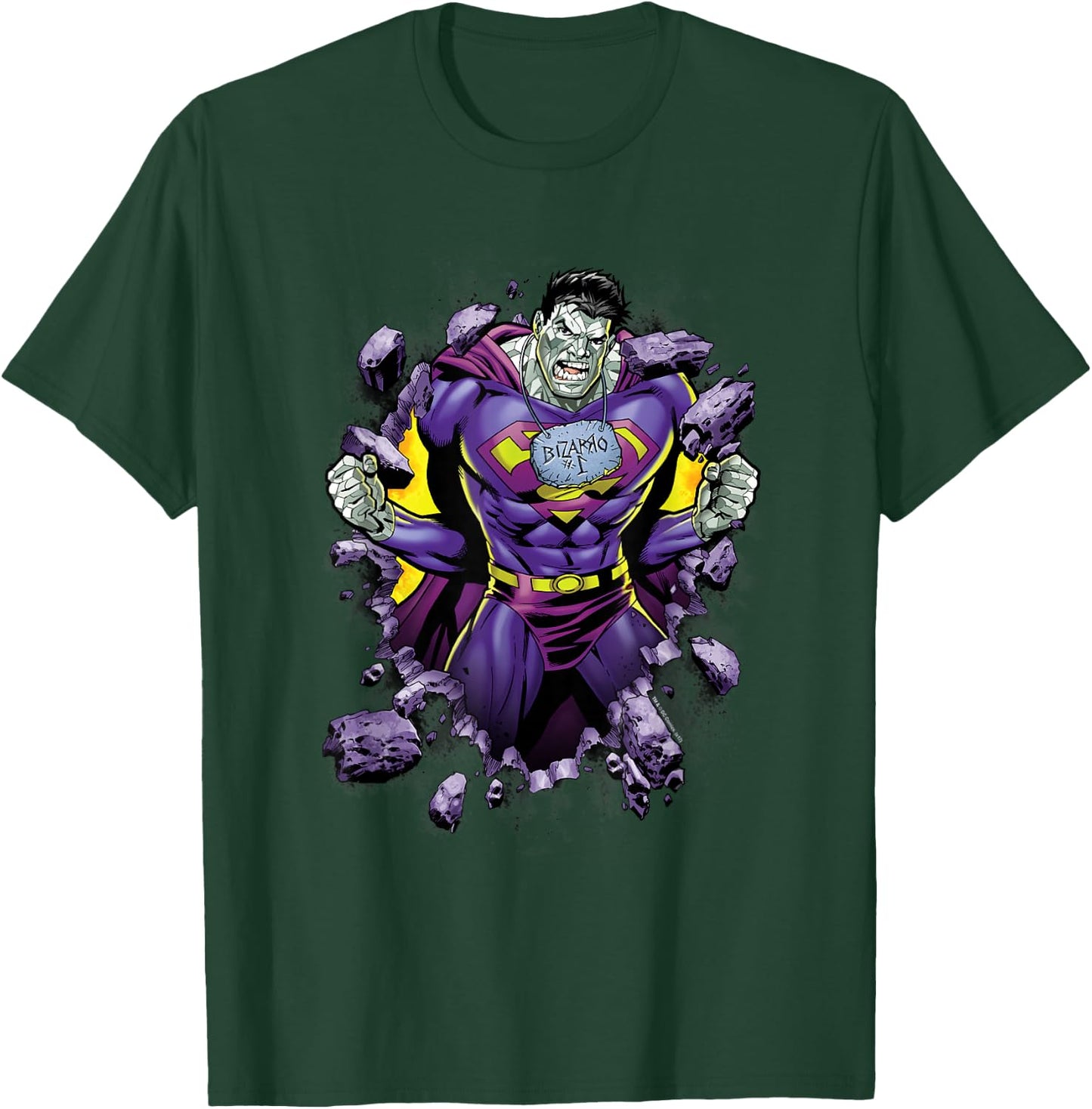 Superman Bizzaro Breakthrough Purple T-Shirt - T-Shirt | Forest