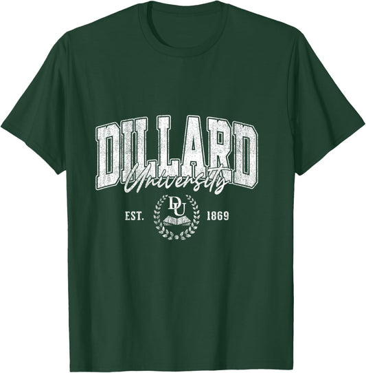 Dillard Tech – Vintage University Arch & Women T-Shirt - T-Shirt | Forest