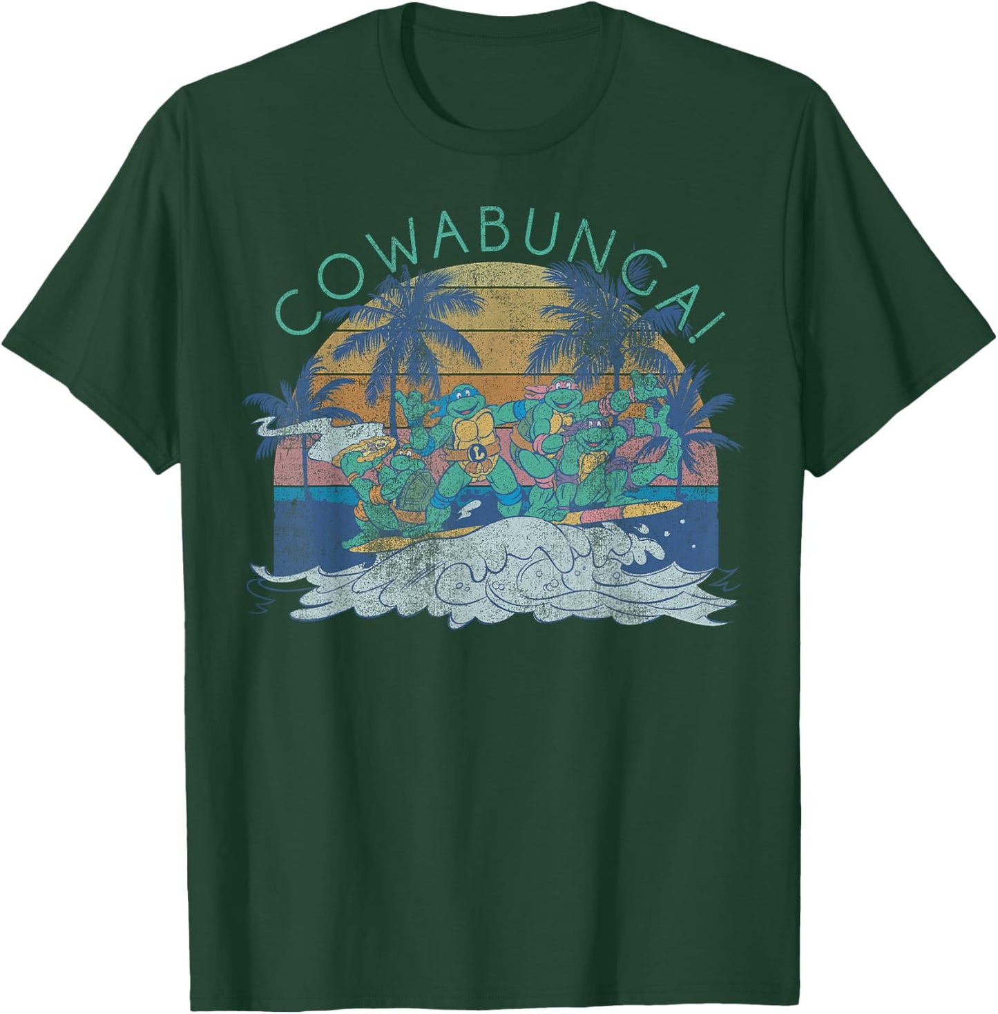 Teenage Mutant Ninja Turtles Vintage Cowabunga T-Shirt - T-Shirt | Forest