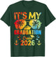 Its My Graduation Cruise 2026 Sunglasses Tie Dye Senior Trip T-Shirt - T-Shirt | Forest