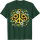 Hippie Peace Sign Flower Sunflower T-Shirt - T-Shirt | Forest