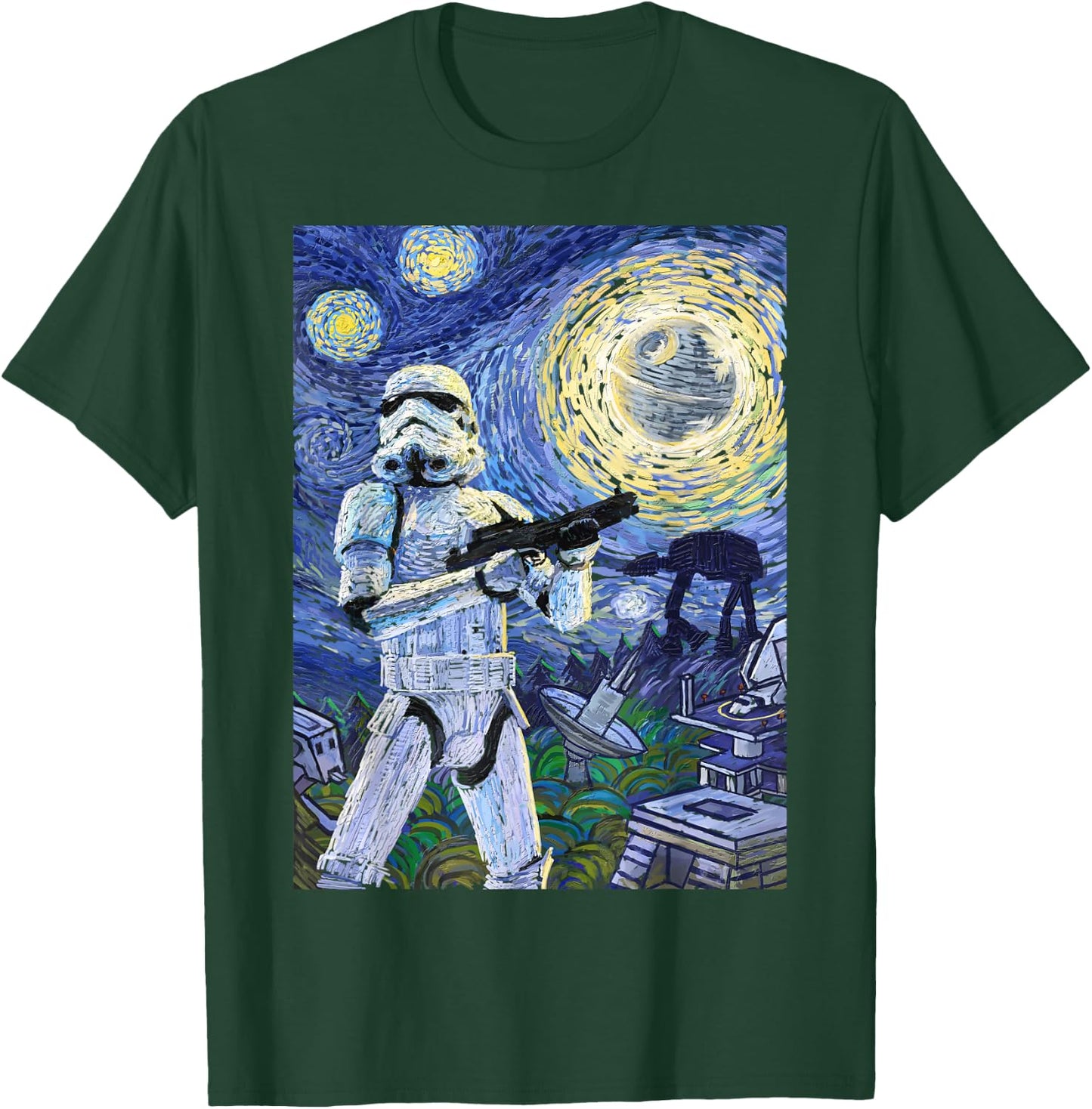 Star Wars Stormtrooper Starry Night Graphic C1 T-Shirt - T-Shirt | Forest