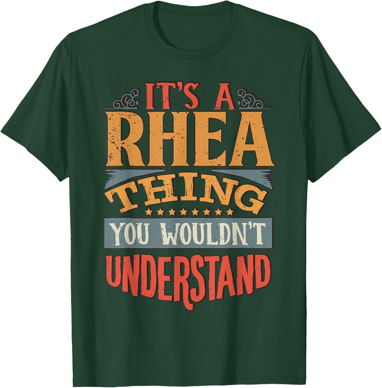 Rhea Name T-Shirt - T-Shirt | Forest