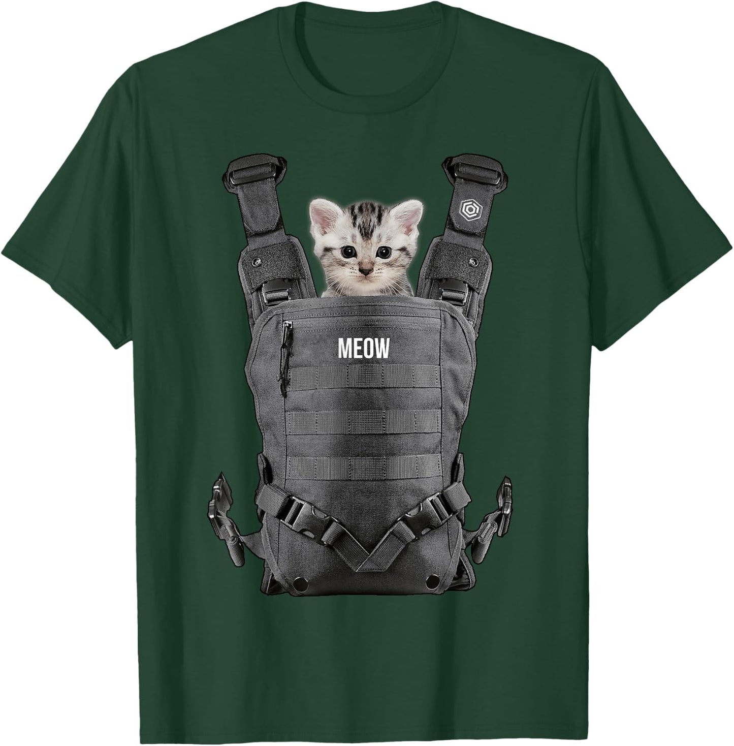 Halloween Cat T Shirt Cool kitty cats Carrier funny Gift Women Kids T-Shirt - T-Shirt | Forest
