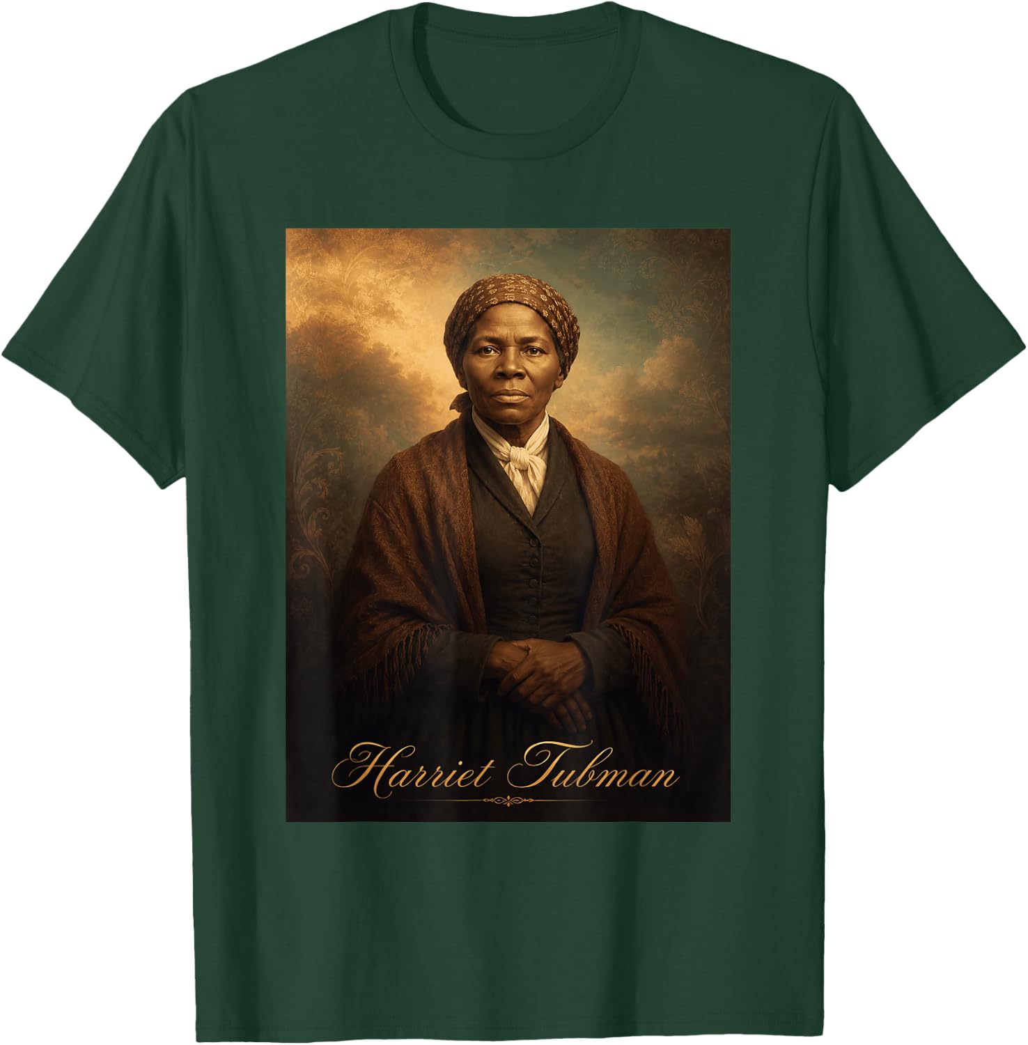 Harriet Tubman Portrait T-Shirt - T-Shirt | Forest
