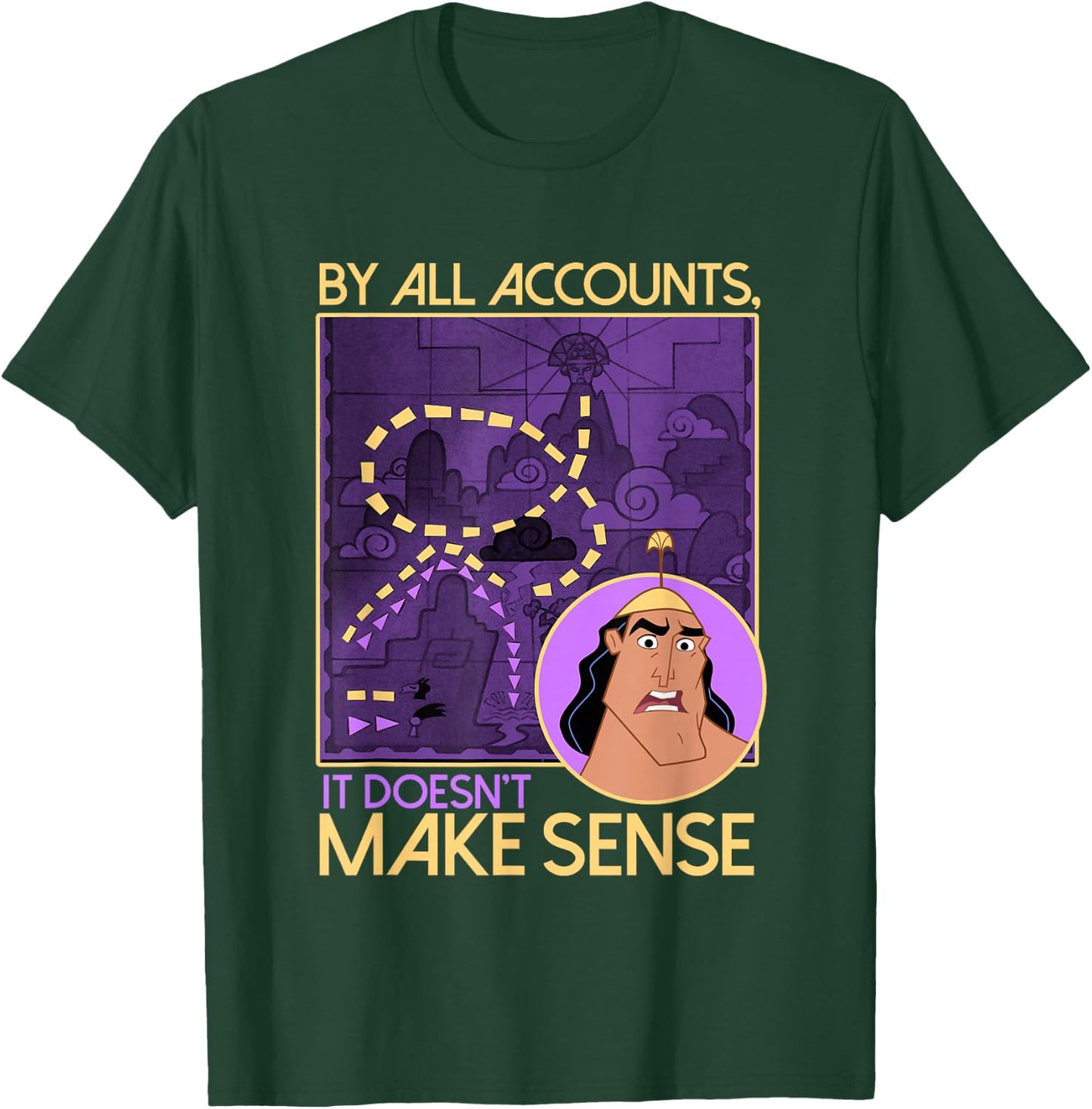 Disney Emperor's New Groove Kronk Doesn't Make Sense T-Shirt - T-Shirt | Forest