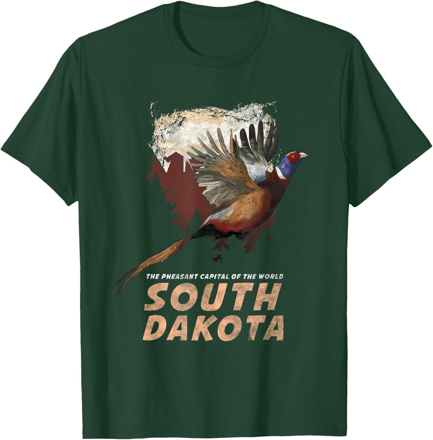 Pheasant Hunting Shirt - South Dakota Hunting Vintage t T-Shirt - T-Shirt | Forest