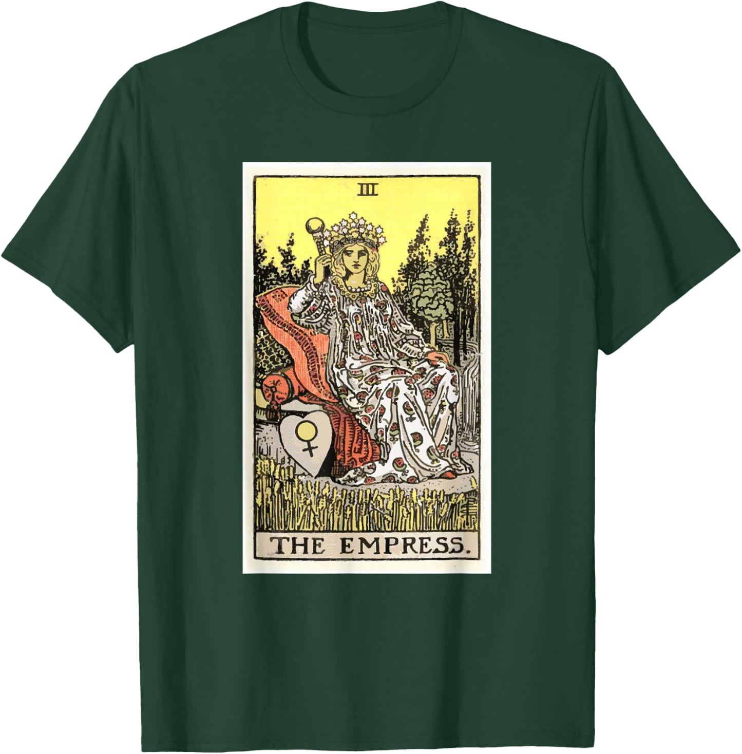The Empress Tarot Card T-Shirt - T-Shirt | Forest
