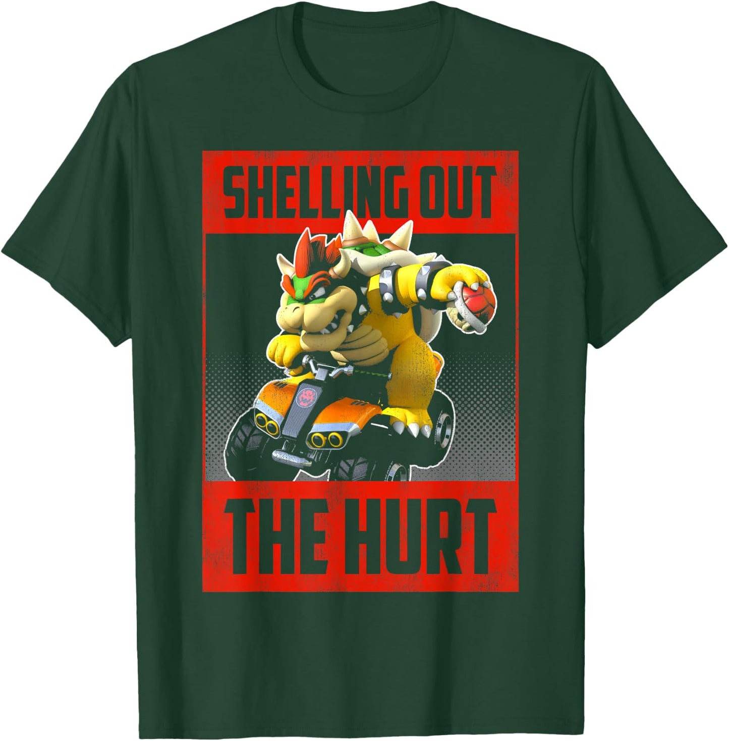 Mario Kart Bowser Shelling Out The Hurt Graphic T-Shirt - T-Shirt | Forest