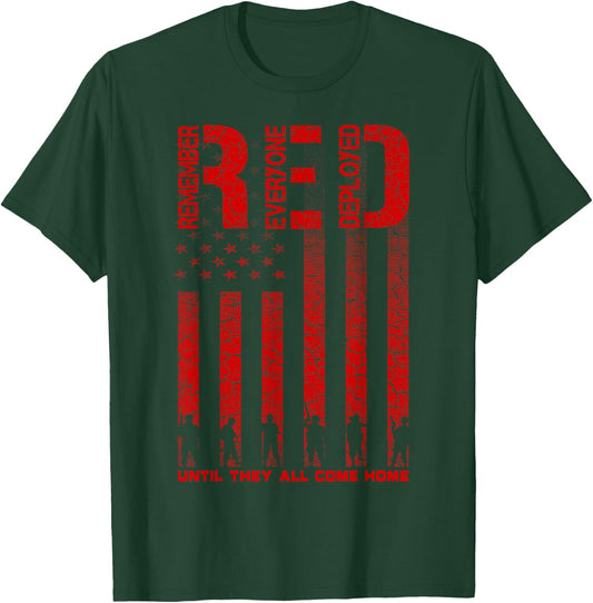 Red Friday Military Veteran Shirt T-Shirt - T-Shirt | Forest