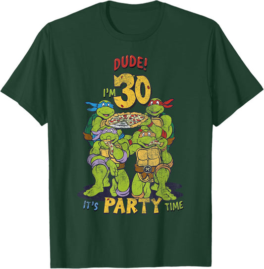 Teenage Mutant Ninja Turtles 30th Birthday Pizza Party T-Shirt - T-Shirt | Forest