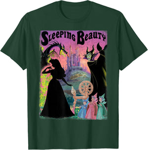 Disney Sleeping Beauty Aurora Maleficent Poster T-Shirt - T-Shirt | Forest