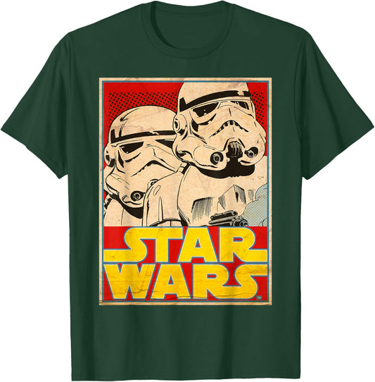 Star Wars Stormtrooper March Vintage Trading Card T-Shirt - T-Shirt | Forest
