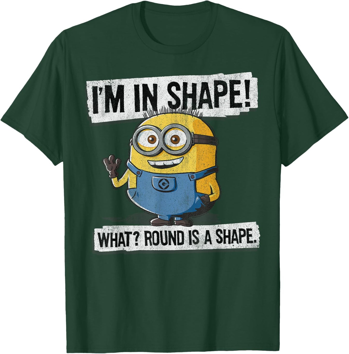 Despicable Me Minions Round Is A Shape Bob Graphic T-Shirt - T-Shirt | Forest
