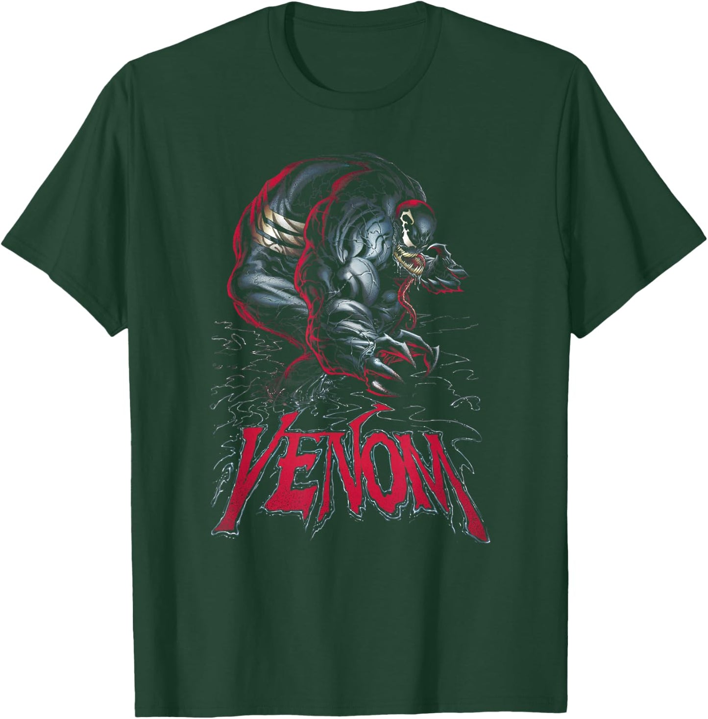 Marvel Comics Venom Fierce Villain Symbiote Title Logo T-Shirt - T-Shirt | Forest