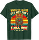 When The Ladies Get-Hot They Call Me HVAC Vintage Sunset T-Shirt - T-Shirt | Forest