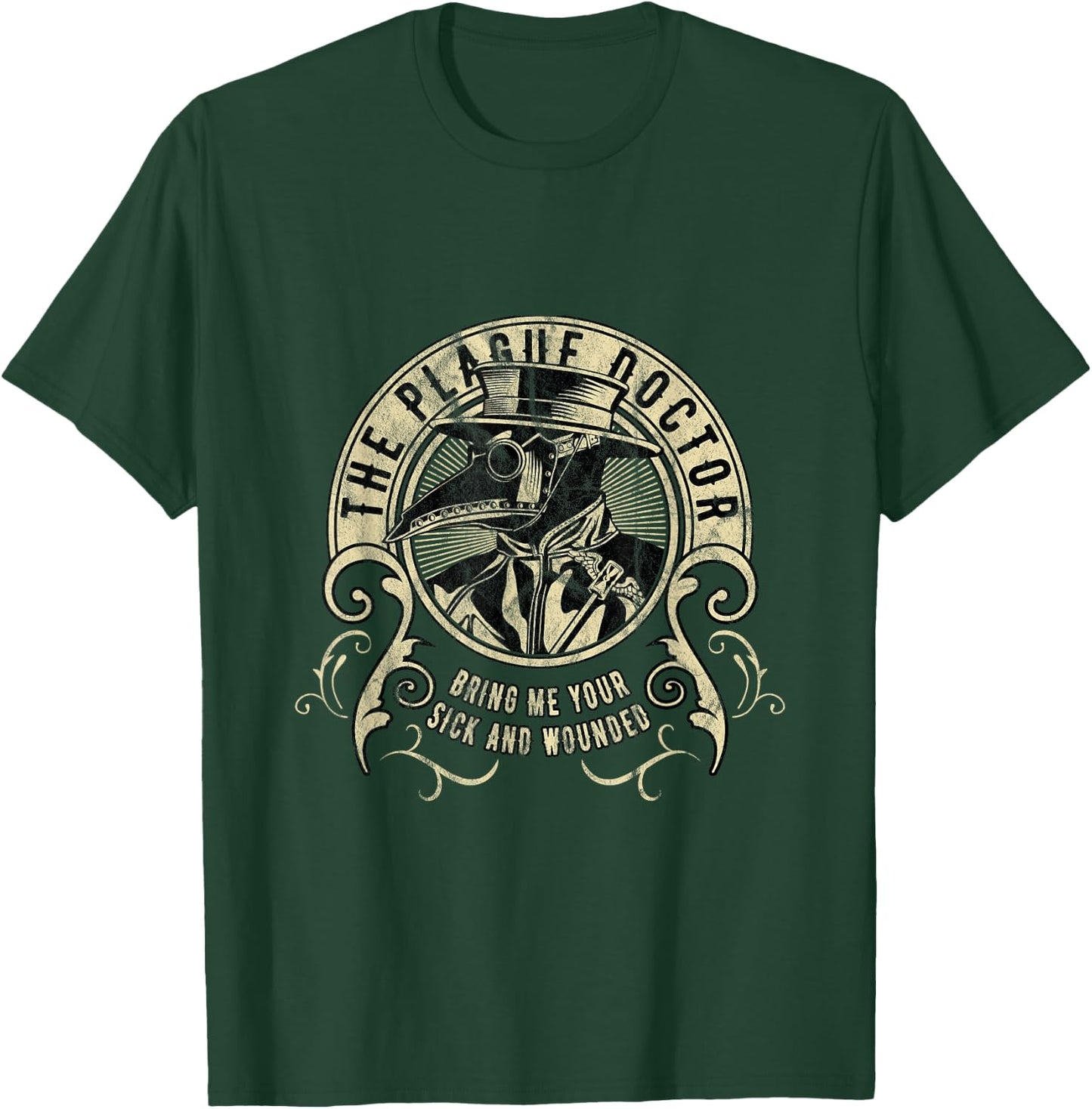 The Plague Doctor T-Shirt - T-Shirt | Forest
