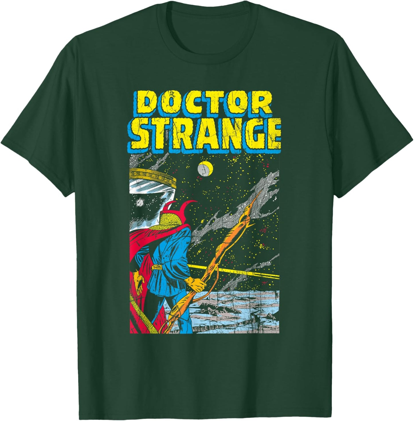 Marvel Doctor Strange Celestial Retro Comic Cover T-Shirt - T-Shirt | Forest