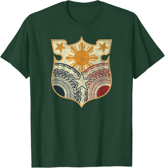 Vintage Filipino Flag Shirt - Filipino Heritage t Shirt T-Shirt - T-Shirt | Forest