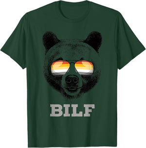 BILF Gay Bear Pride Daddy Grizzly Gift T-Shirt - T-Shirt | Forest