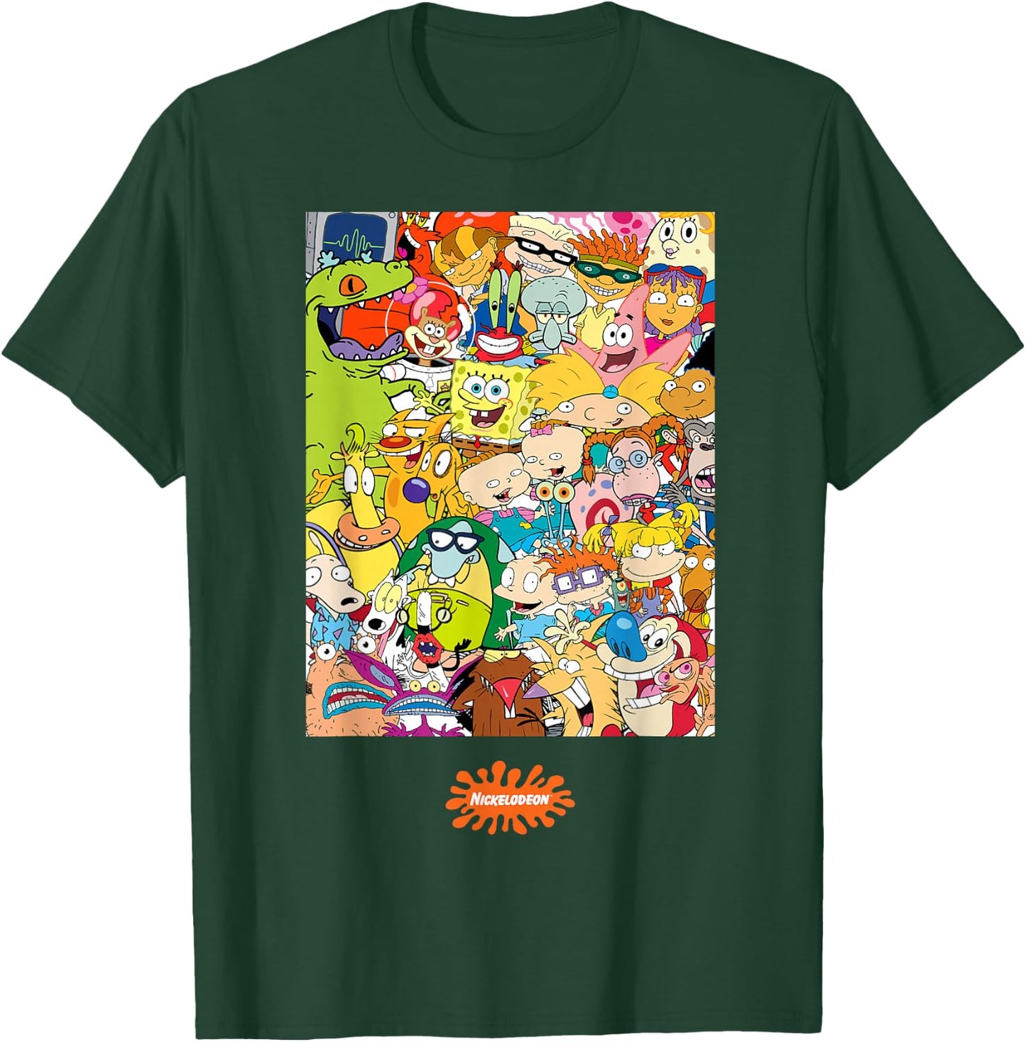 Group Shot Center Square All 90s Characters T-Shirt - T-Shirt | Forest