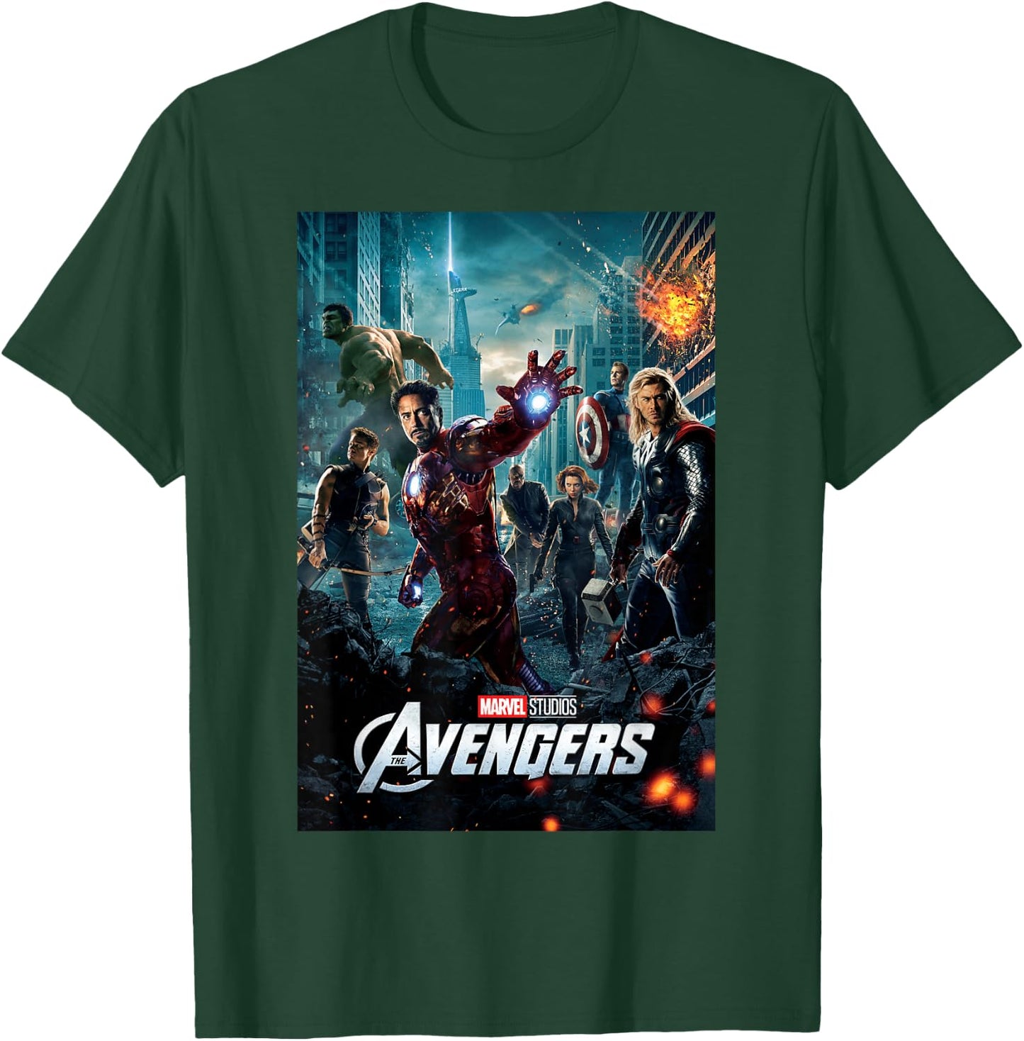 Marvel Studios Avengers Movie Poster Graphic T-Shirt - T-Shirt | Forest