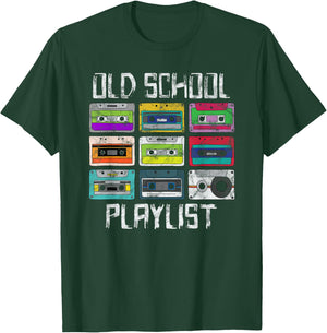 Cassette Tape Music Retro 80s Playlist T-Shirt - T-Shirt | Forest