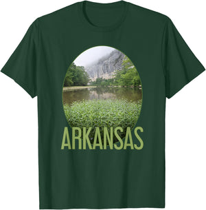 Arkansas' Buffalo River Steel Creek Design T-Shirt - T-Shirt | Forest