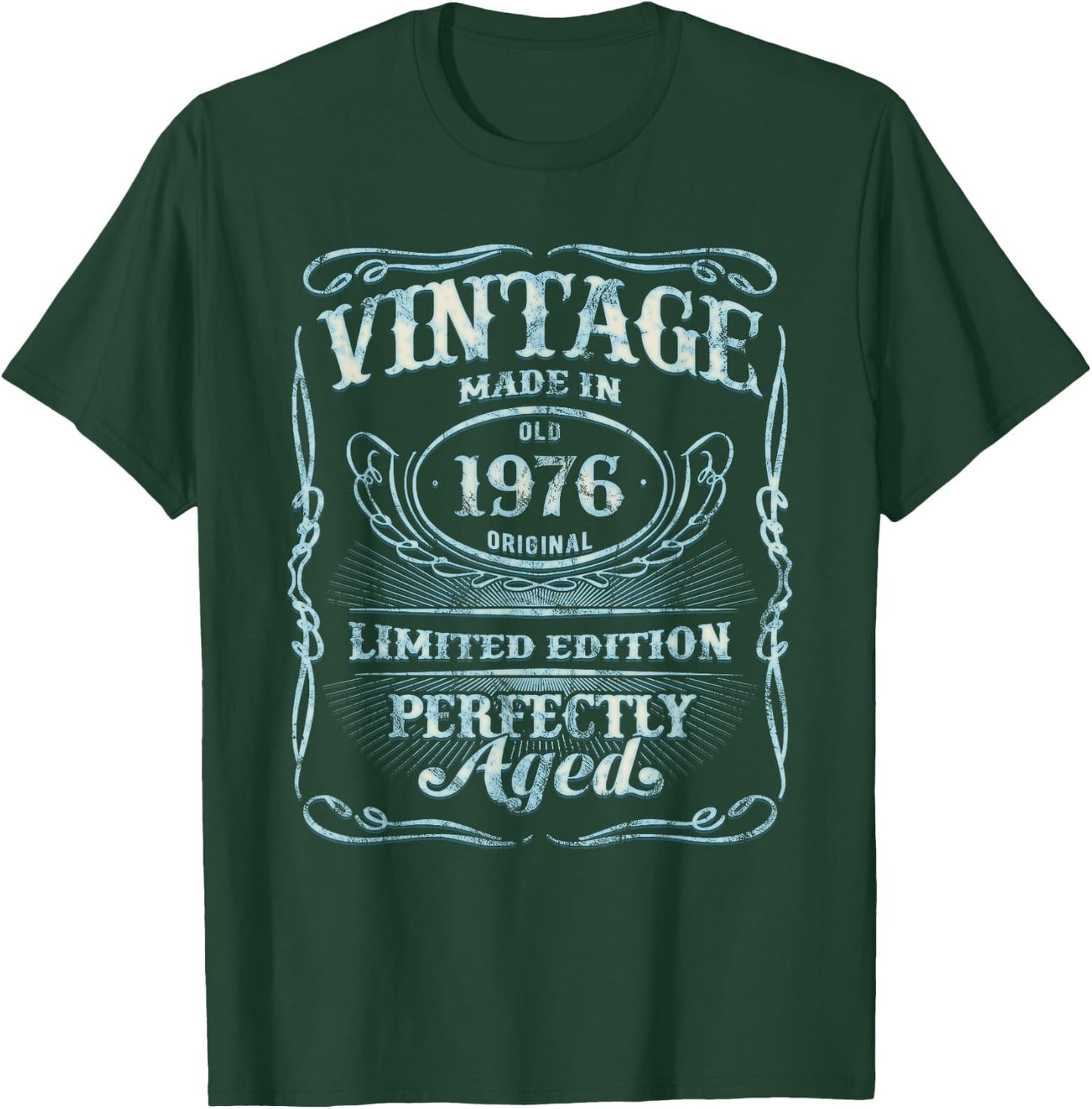 Vintage Original Made In 1976 Classic 49th Birthday T-Shirt - T-Shirt | Forest
